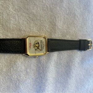 Philosophy Kellogg Company watch with black leather band